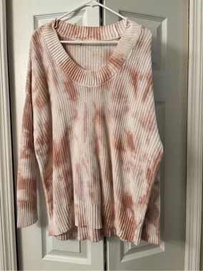 Aerie Crewneck Tie-Dye Knit Sweater